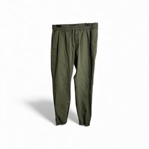 Fly Society Women’s Large Jogger Drawstring Rip Stop Pants Olive Flight 4663
